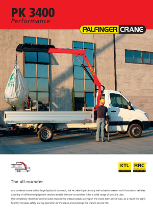 Gru per autocarro idrauliche Palfinger PK 3400 A