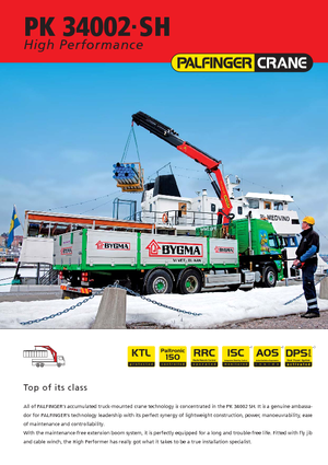 Gru per autocarro idrauliche Palfinger PK 34002 SH D