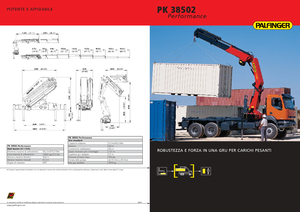 Gru per autocarro idrauliche Palfinger PK 38502 E