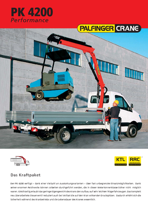 Gru per autocarro idrauliche Palfinger PK 4200 A