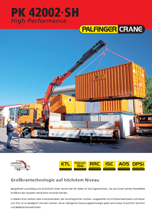 Gru per autocarro idrauliche Palfinger PK 42002 SH G
