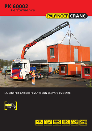 Gru per autocarro idrauliche Palfinger PK 60002 HPLS C