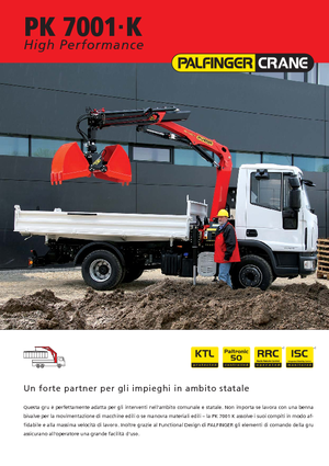 Gru per autocarro idrauliche Palfinger PK 7001 K A