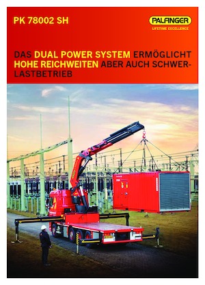Gru per autocarro idrauliche Palfinger PK 78002 SH F