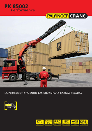 Gru per autocarro idrauliche Palfinger PK 85002 HPLS F