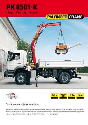 Gru per autocarro idrauliche Palfinger PK 8501 K