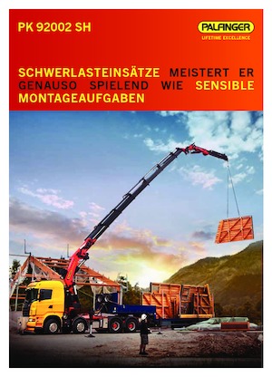 Gru per autocarro idrauliche Palfinger PK 92002 SH F