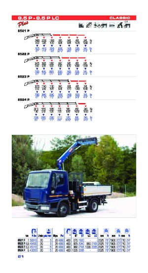 Gru per autocarro idrauliche PM PM 8.5P