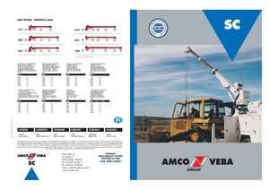 Gru per autocarro idrauliche Amco Veba SC 5421