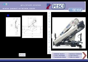Gru per autocarro idrauliche Pesci SE 108