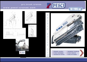 Gru per autocarro idrauliche Pesci SE 1105SC