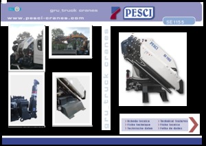 Gru per autocarro idrauliche Pesci SE 1155