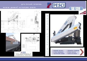 Gru per autocarro idrauliche Pesci SE 128 H2B3