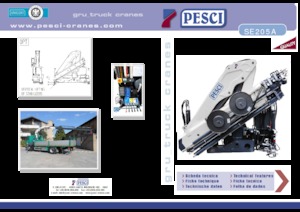Gru per autocarro idrauliche Pesci SE 205A
