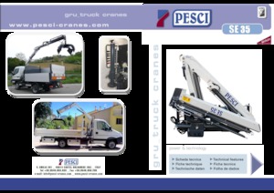 Gru per autocarro idrauliche Pesci SE 35