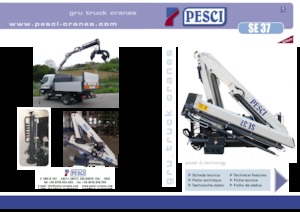 Gru per autocarro idrauliche Pesci SE 37