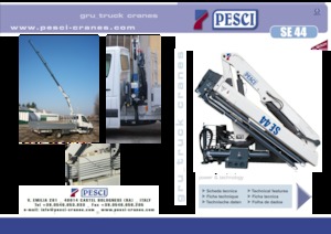 Gru per autocarro idrauliche Pesci SE 44