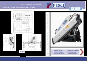 Gru per autocarro idrauliche Pesci SE 515