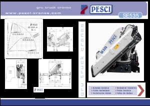 Gru per autocarro idrauliche Pesci SE 535