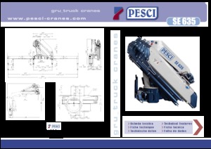 Gru per autocarro idrauliche Pesci SE 635