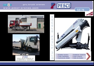Gru per autocarro idrauliche Pesci SE 78