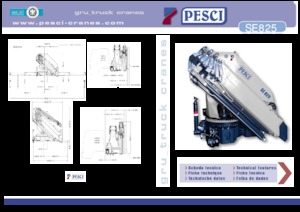 Gru per autocarro idrauliche Pesci SE 825
