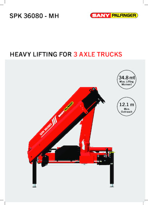 Gru per autocarro idrauliche Sany SPK 36080 B