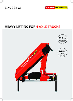 Gru per autocarro idrauliche Sany SPK 38502 C