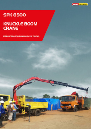 Gru per autocarro idrauliche Sany SPK 8500 A