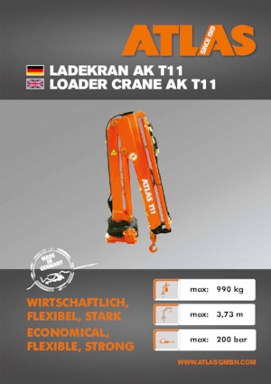 Gru per autocarro idrauliche Atlas T 11 A27