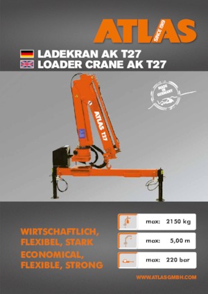 Gru per autocarro idrauliche Atlas T 27 A28