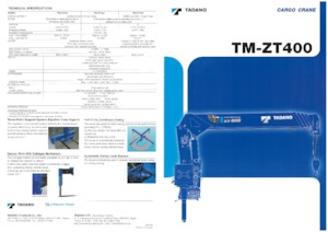 Gru per autocarro idrauliche Tadano TM-ZT404