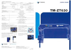 Gru per autocarro idrauliche Tadano TM-ZT635