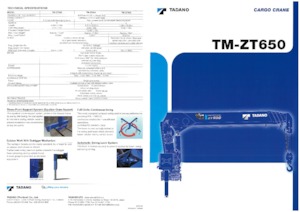 Gru per autocarro idrauliche Tadano TM-ZT655