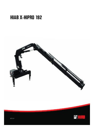 Gru per autocarro idrauliche Hiab X-HiPro 192 E-3