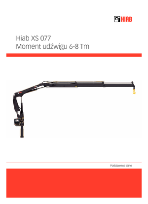 Gru per autocarro idrauliche Hiab XS 077 B-2 HIDUO