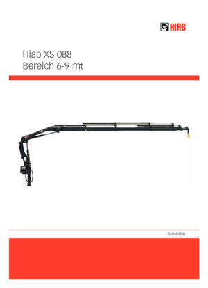 Gru per autocarro idrauliche Hiab XS 088 B-2 DUO