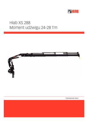 Gru per autocarro su slitta Hiab XS 288 E-8 HIPRO CD