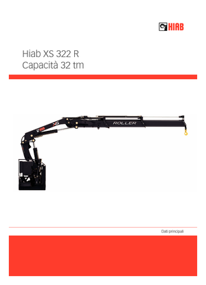 Gru per autocarro su slitta Hiab XS 322 EP-2 DUO