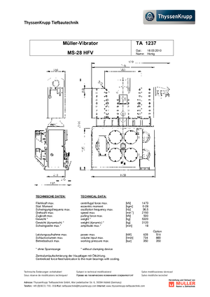Aghi Vibranti Müller MS 28 HFV