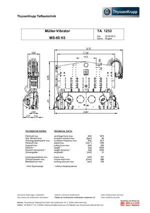Aghi Vibranti Müller MS 65 H3