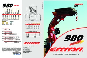 Gru per autocarro idrauliche Ferrari® 980 A6 J6 
