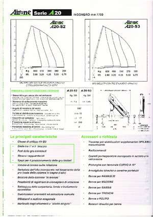 Gru per autocarro idrauliche Airone A 50c-S3