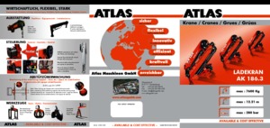 Gru per autocarro idrauliche Atlas AK 186.3 A3 