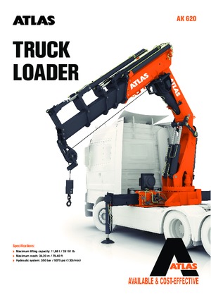 Gru per autocarro idrauliche Atlas AK 620.3E A9 
