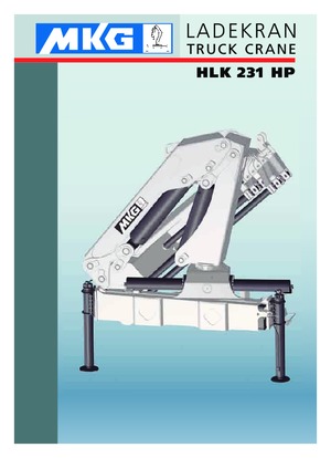 Gru per autocarro idrauliche MKG HLK 231 HP a5