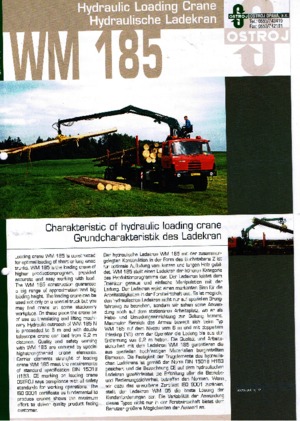 Gru per autocarro idrauliche Ostroj WM 185 NT