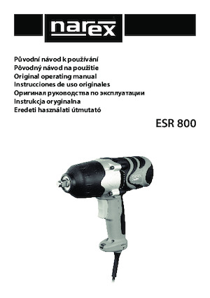 Avvitatori ad inpulsi Narex ESR 800