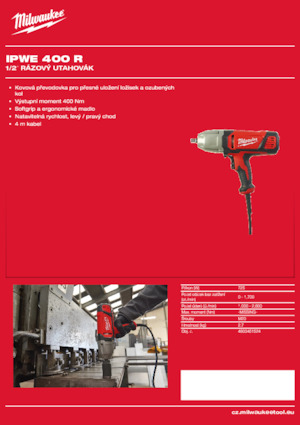 Avvitatori ad inpulsi Milwaukee IPWE 400 R