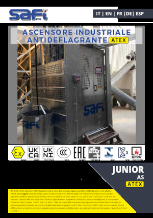 Ascensori industriali Safi JUNIOR AS ATEX